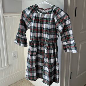 FALL SALE! Gap Kids Plaid 3/4 Sleeve w/Ruffle Dress. Looks Brand New! Size: L.
